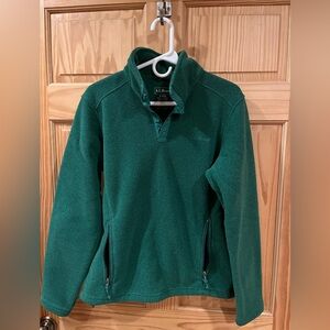 L.L. Bean Green Fleece Pullover